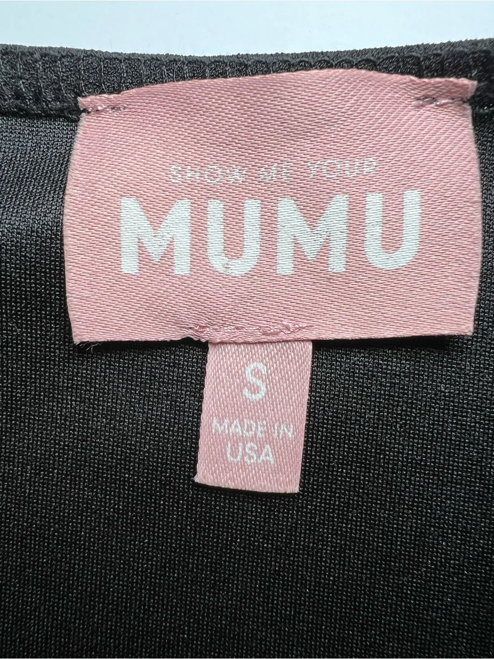 Show Me Your Mumu square neck Black Short-Sleeve One-Piece Bodysuit